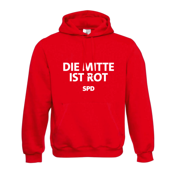 Hoodie Die Mitte ist Rot